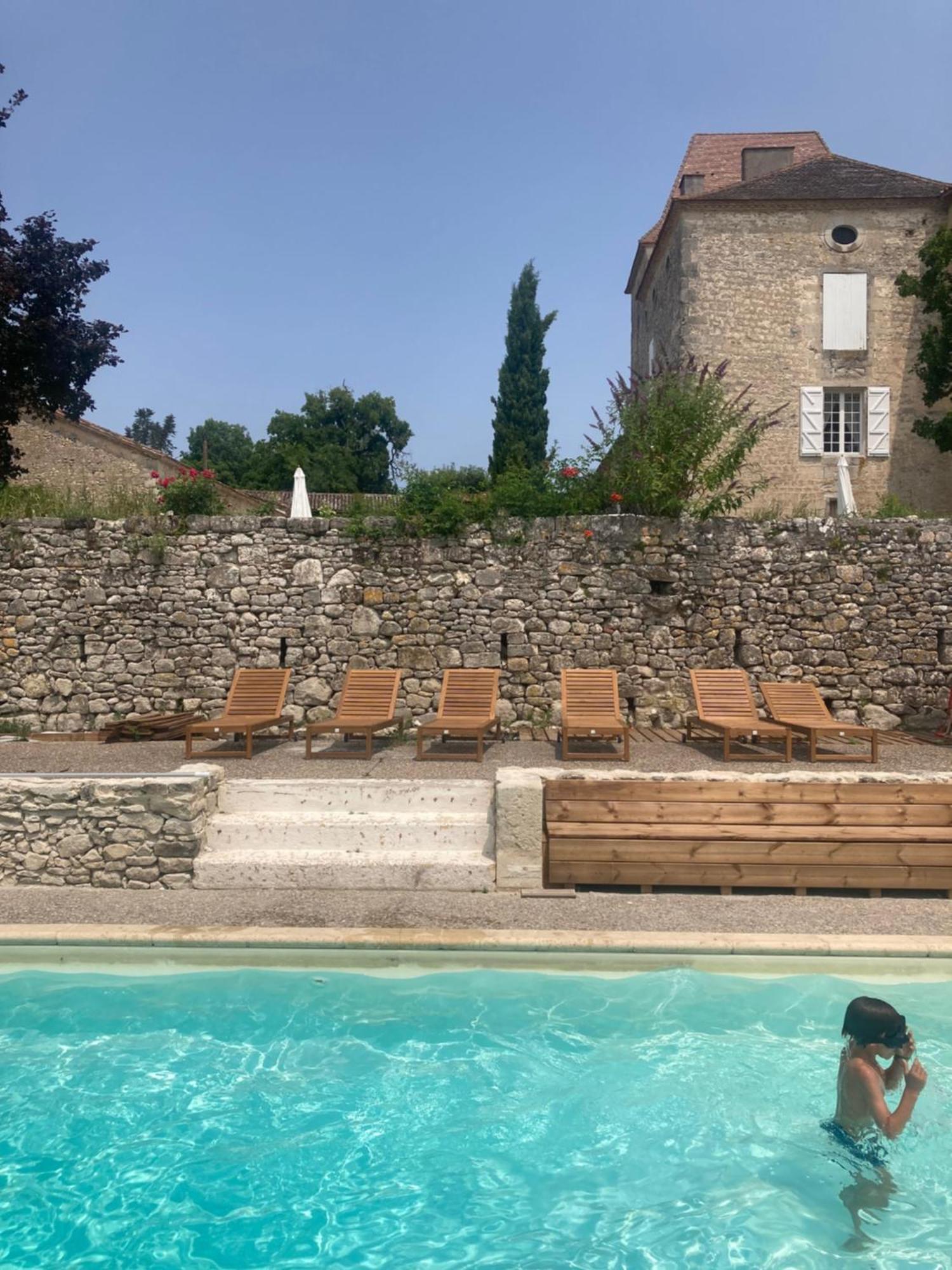 Chateau Barayre - Beautiful 12Th Century Castle With Pool And Large Garden Laussou Экстерьер фото
